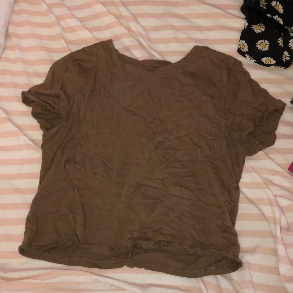 Brown Crop Top